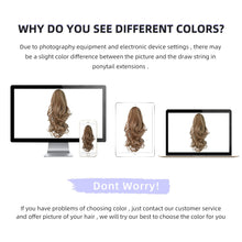 Load image into Gallery viewer, Straight Natural Looking ponytail extension, claw clip
