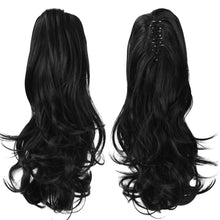 Load image into Gallery viewer, Synthetic Clip in Claw Hair Extension 13&quot; Ponytail Extension Long Curly Ponytail
