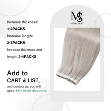 Load image into Gallery viewer, Tape in Hair Extensions 22 Inch Remy Tape in Extensions 20 Pieces 50 G Wig Store
