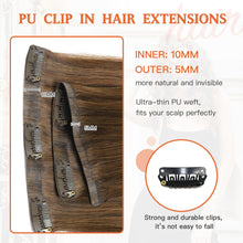 Load image into Gallery viewer, Silky Straight Clip in Remy Hair Extensions for Women
