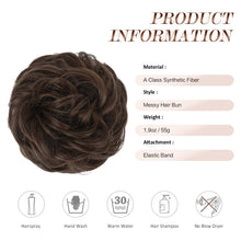 Load image into Gallery viewer, Large Full Messy Hair Bun Hair Pieces 1.94oz
