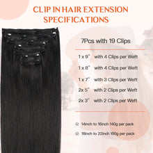 Load image into Gallery viewer, Silky Straight Clip in Remy Hair Extensions for Women
