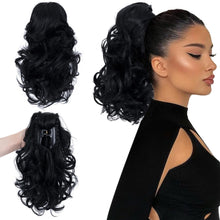 Load image into Gallery viewer, 12” Short Curly Claw Ponytail Extension Clip In On Hairpiece
