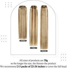 Load image into Gallery viewer, Natural Black Clip-in Hair Extensions – 18 Inch Real Human Hair
