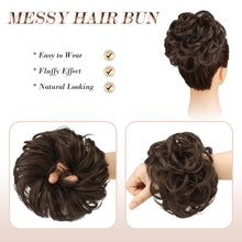 Load image into Gallery viewer, Large Full Messy Hair Bun Hair Pieces 1.94oz
