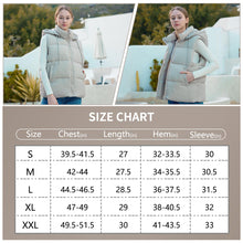 Load image into Gallery viewer, Women&#39;S Puffer Vest With Pockets &amp; Removable Hood
