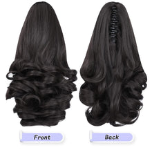 Load image into Gallery viewer, Straight Natural Looking ponytail extension, claw clip
