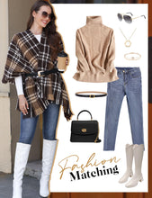 Load image into Gallery viewer, Open Front Poncho Cape Shawl Outwear
