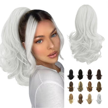 Load image into Gallery viewer, Synthetic Clip in Claw Hair Extension 13&quot; Ponytail Extension Long Curly Ponytail
