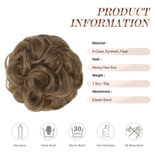 Load image into Gallery viewer, Large Full Messy Hair Bun Hair Pieces 1.94oz
