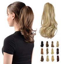 Load image into Gallery viewer, Synthetic Clip in Claw Hair Extension 13&quot; Ponytail Extension Long Curly Ponytail
