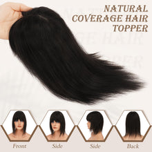 Load image into Gallery viewer, Human Hair Topper Crown Topper Hair Piece for Women 6X9 cm Base
