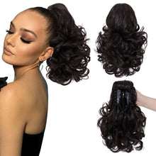 Load image into Gallery viewer, 12” Short Curly Claw Ponytail Extension Clip In On Hairpiece
