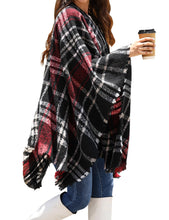 Load image into Gallery viewer, Open Front Poncho Cape Shawl Outwear

