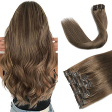 Load image into Gallery viewer, Silky Straight Clip in Remy Hair Extensions for Women
