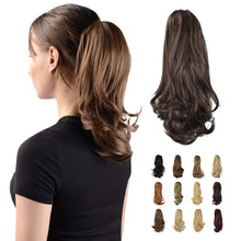 Load image into Gallery viewer, Synthetic Clip in Claw Hair Extension 13&quot; Ponytail Extension Long Curly Ponytail
