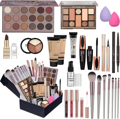 Monruevt All-In-One Teen Makeup Kit with 18 Eyeshadows