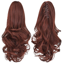Load image into Gallery viewer, Straight Natural Looking ponytail extension, claw clip
