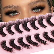 Load image into Gallery viewer, Mink Lashes DD Curl Russian Strip Lashes
