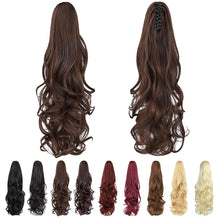 Load image into Gallery viewer, Straight Natural Looking ponytail extension, claw clip
