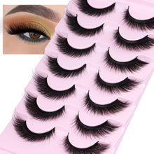 Load image into Gallery viewer, Mink Lashes DD Curl Russian Strip Lashes
