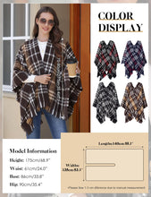 Load image into Gallery viewer, Open Front Poncho Cape Shawl Outwear
