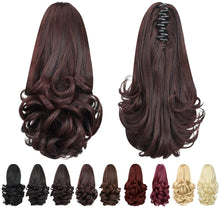 Load image into Gallery viewer, Straight Natural Looking ponytail extension, claw clip
