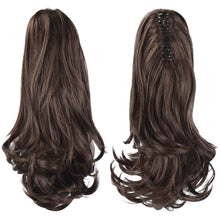 Load image into Gallery viewer, Synthetic Clip in Claw Hair Extension 13&quot; Ponytail Extension Long Curly Ponytail
