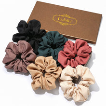 Load image into Gallery viewer, Silk Hair Ties Scrunchies Gift Set -6 Pack
