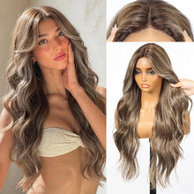 Load image into Gallery viewer, long wavy synthetic wig
