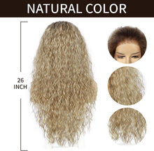 Load image into Gallery viewer, Sapphirewigs Loose Curly Ombre Ash Blonde Wig
