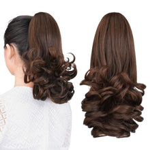 Load image into Gallery viewer, Straight Natural Looking ponytail extension, claw clip
