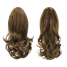 Load image into Gallery viewer, Synthetic Clip in Claw Hair Extension 13&quot; Ponytail Extension Long Curly Ponytail
