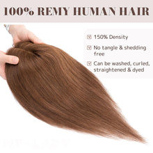 Load image into Gallery viewer, Human Hair Womens Topper for Thinning Hair Loss 8  x 10 cm
