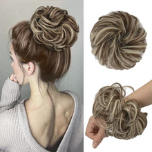 Load image into Gallery viewer, Curly Large Hair Bun Scrunchie Extension
