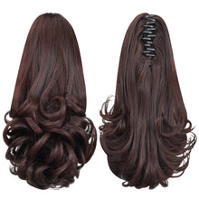 Load image into Gallery viewer, Straight Natural Looking ponytail extension, claw clip
