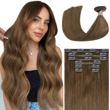 Load image into Gallery viewer, Remy Human Hair Clip-in Hair Extensions
