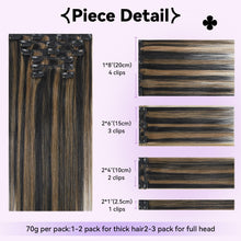 Load image into Gallery viewer, Remy Human Hair Clip-in Hair Extensions
