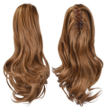 Load image into Gallery viewer, Synthetic Clip in Claw Hair Extension 13&quot; Ponytail Extension Long Curly Ponytail
