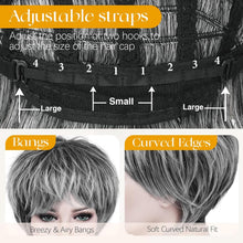 Load image into Gallery viewer, Pixie Cut Wig With Bangs Layered Short Synthetic Hair

