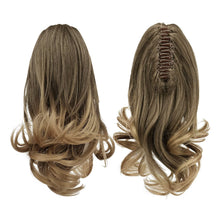 Load image into Gallery viewer, Synthetic Clip in Claw Hair Extension 13&quot; Ponytail Extension Long Curly Ponytail
