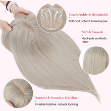 Load image into Gallery viewer, Realistic Synthetic Hair Topper Clip in -14 inches
