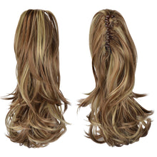 Load image into Gallery viewer, Synthetic Clip in Claw Hair Extension 13&quot; Ponytail Extension Long Curly Ponytail
