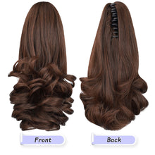 Load image into Gallery viewer, Straight Natural Looking ponytail extension, claw clip

