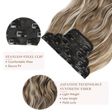 Load image into Gallery viewer, Synthetic 4PCS Clip in Hair Extensions
