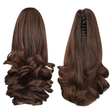 Load image into Gallery viewer, Straight Natural Looking ponytail extension, claw clip
