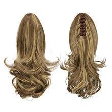 Load image into Gallery viewer, Synthetic Clip in Claw Hair Extension 13&quot; Ponytail Extension Long Curly Ponytail
