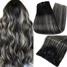 Load image into Gallery viewer, Balayage Clip in Human Hair Extensions Real Human Hair hair extension Wig Store
