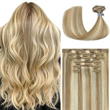 Load image into Gallery viewer, Remy Human Hair Clip-in Hair Extensions
