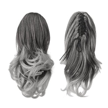 Load image into Gallery viewer, Synthetic Clip in Claw Hair Extension 13&quot; Ponytail Extension Long Curly Ponytail
